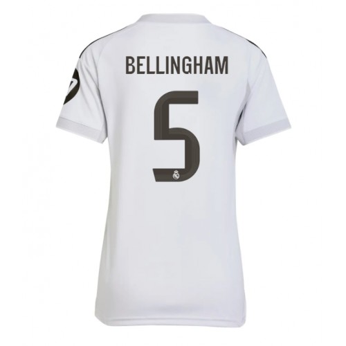 Real Madrid Jude Bellingham #5 Prima Maglia Femmina 2025-26 Manica Corta